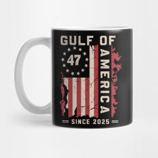 Gulf of USA America Funny Vintage USA Flag Mug